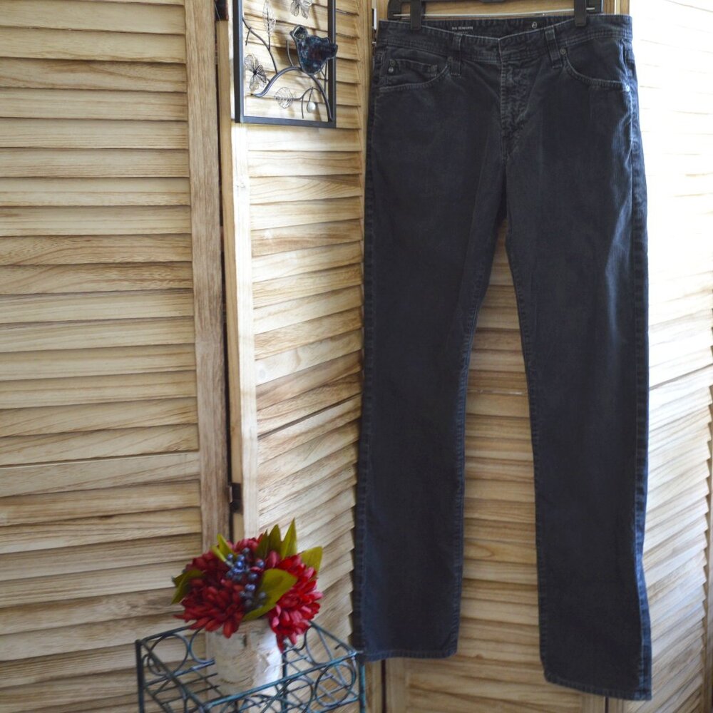 AG Adriano Goldschmied Gray Corduroy Jeans/Pants 33" Waist The Graduate
